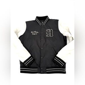 Hollister Los Angeles California Black and White Varsity Jacket